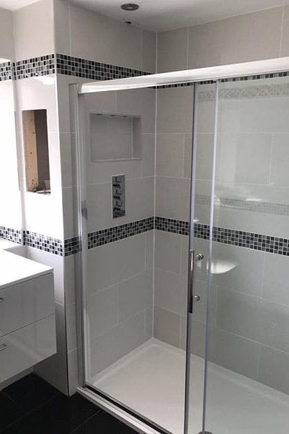 New shower room fitted